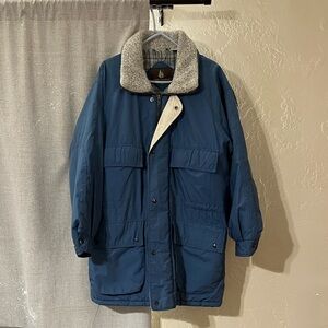 High Sierra Blue Jacket with Gray Collar